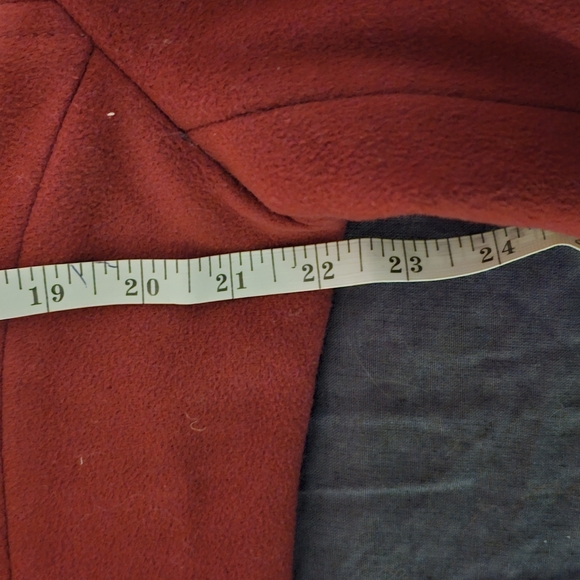 Land's End - pink raspberry wool cashmere coat, size 14 - Picture 8 of 8